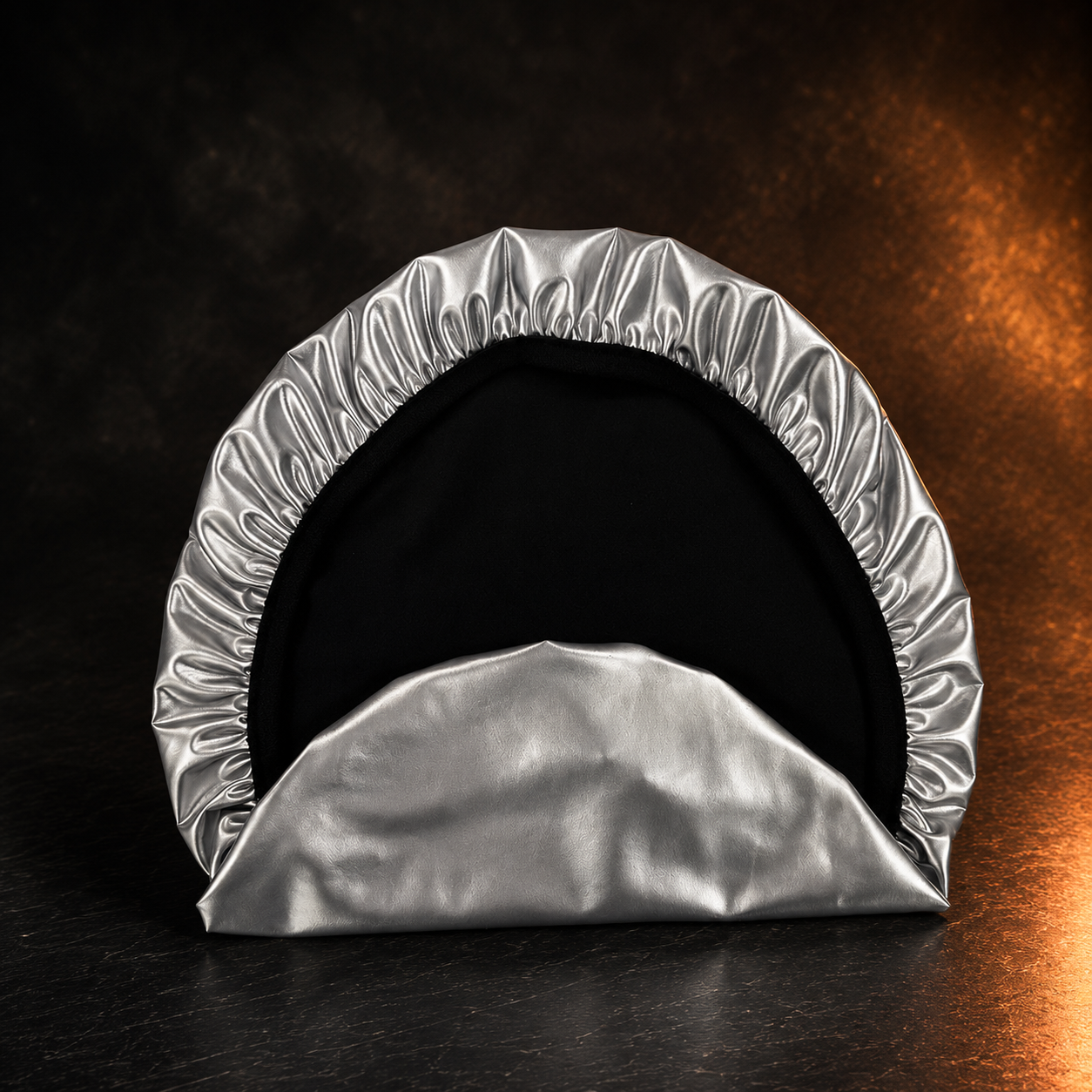 GelAura Weatherproof Seat Cover, silver reflective waterproof material